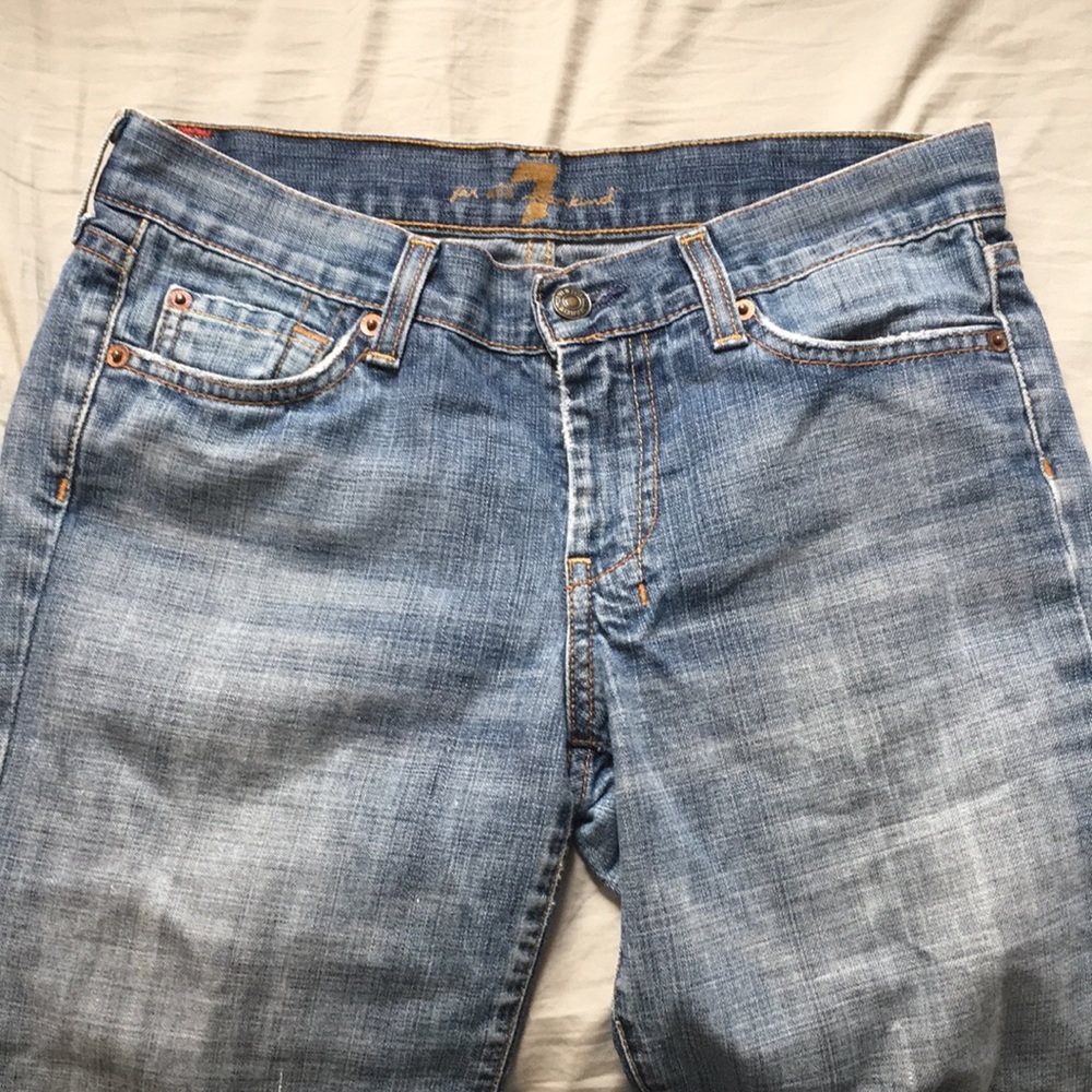 7 for all mankind cropped jeans